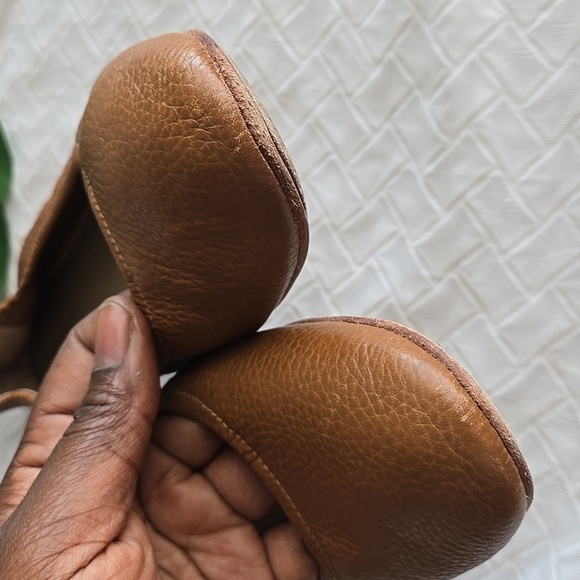 TAN LEATHER FLATS BY MERCEDES CASTILLO SIZE 8 Comfort Minimalist - Picture 4 of 6
